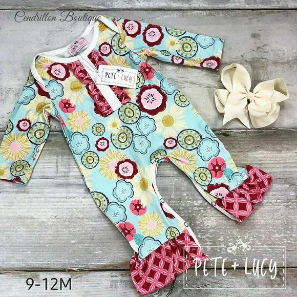 Pete +Lucy Infant Romper, size 9-12M - Picture 2 of 2